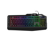 SVEN KB-G8600 Gaming Keyboard, membrane with tactile feedback,110 keys, 12Fn-keys, Backlight, 1.8m, USB, Black, Rus/Ukr/Eng